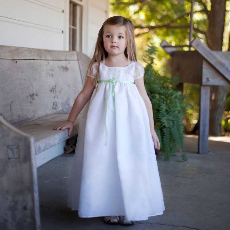 Diane  silk organza girl's dress by Little Eglantine