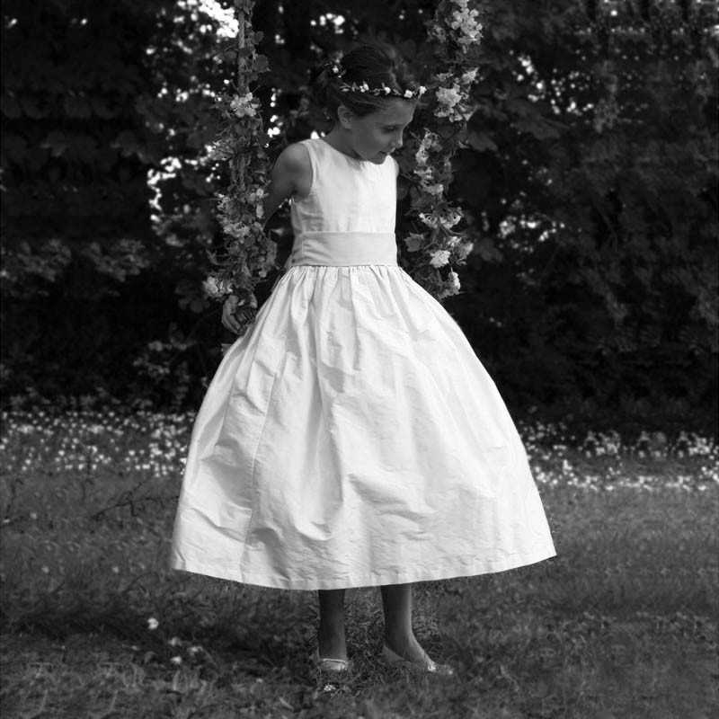 V back Josephine holy communion dress Little Eglantine