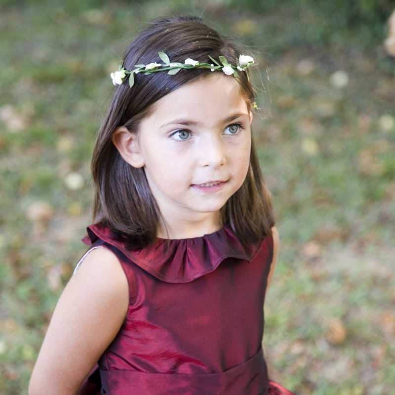 Margot frill collar flower girl dress by royal designer Little Eglantine UK
