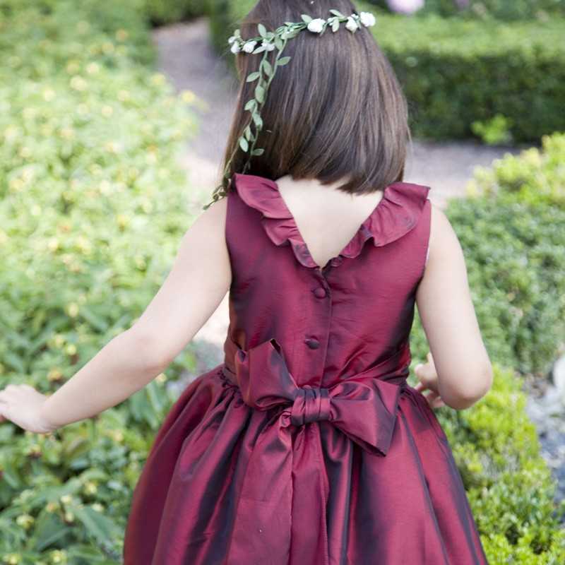 Margot frill collar flower girl dress by royal designer Little Eglantine
