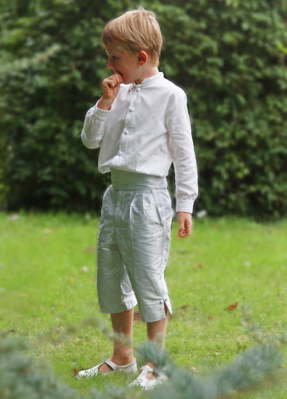 Royal wedding page boy 3/4 length trousers by Little Eglantine