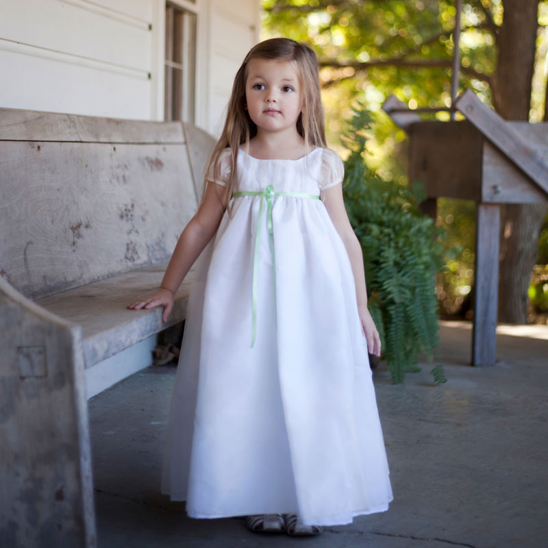 Pale green hotsell flower girl dresses