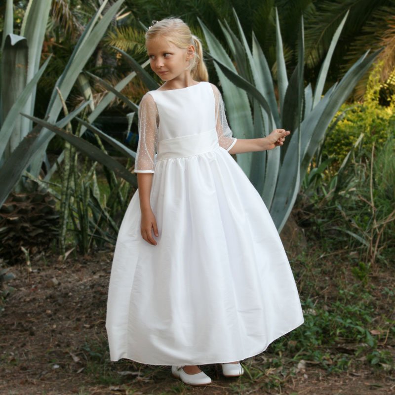 white christmas dresses First Holy Communion Dress white 5851 – STYLO