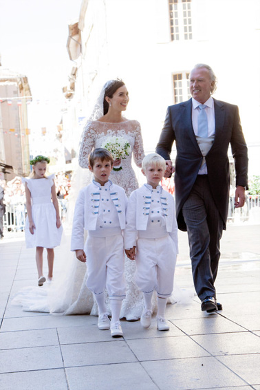 Luxembourg royal wedding page boy outfits and flower girl dresses by little eglantine