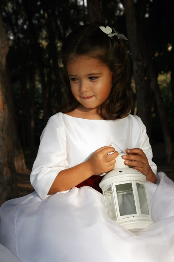 Camille winter flower girl dress by Little Eglantine