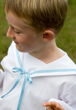 Sailor top for page boys by Little Eglantine