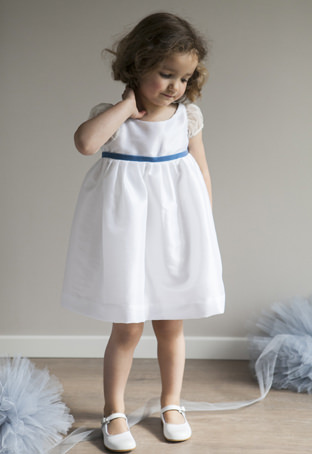 Flower girl dress fit for a royal wedding by Little Eglantine