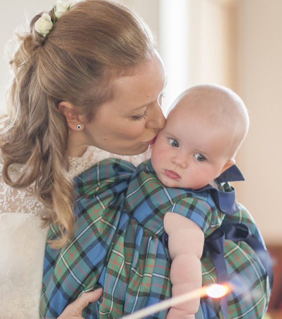 Scottish wedding tartan baby flower girl dress little eglantine