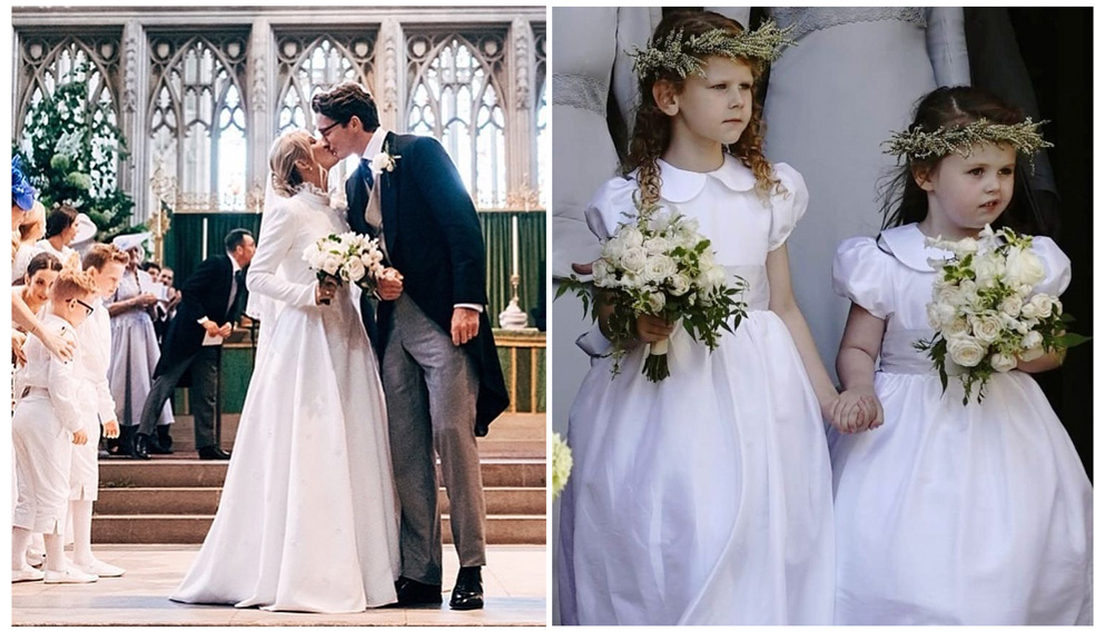 Ellie Goulding asked Little Eglantine to design her flower girl dresses and page boy outfits