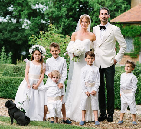 Millie Mackintosh chose Little Eglantine flower girl dress and page boy outfits for her wedding with Hugo Taylor