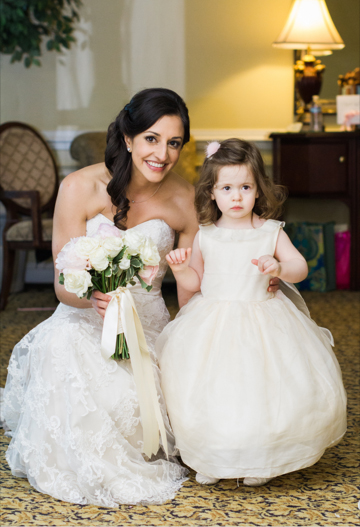 Little Eglantine flower girl dress real wedding